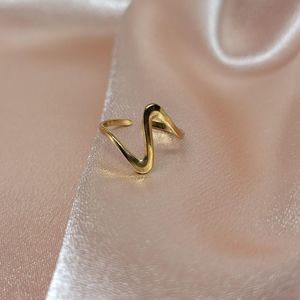Golden Wave Ring